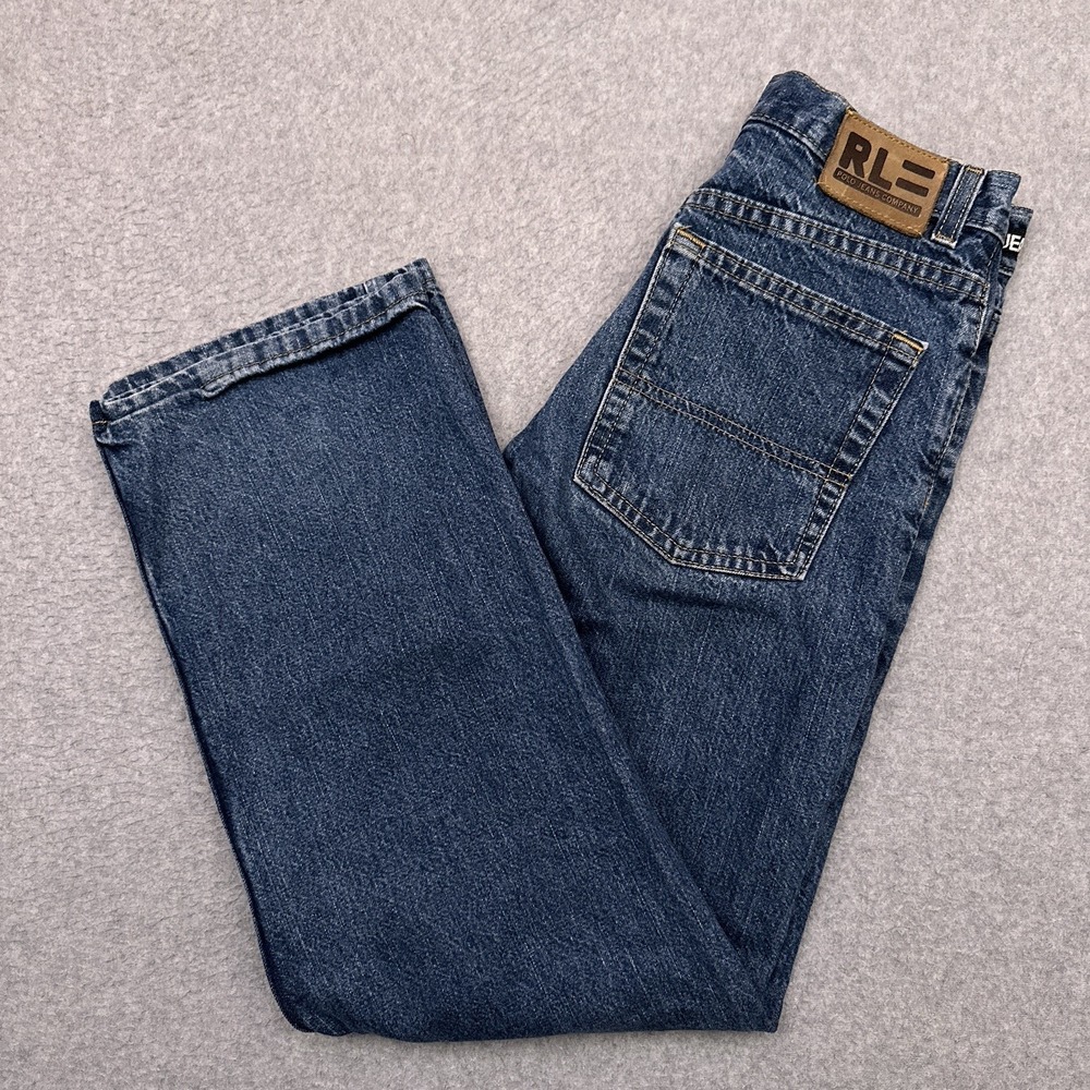 Polo Jeans Co Ralph Lauren Jeans Boys 12 Blue Relaxed Straight 25x27 Medium Wash